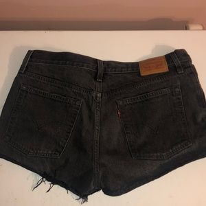 brand new dark black Levi jean shorts!